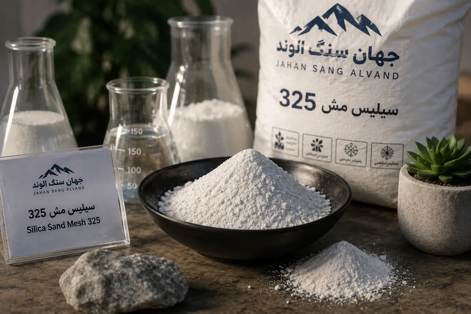 سیلیس مش 325 (ویژگی ها+کاربردها+خرید از جهان سنگ الوند)